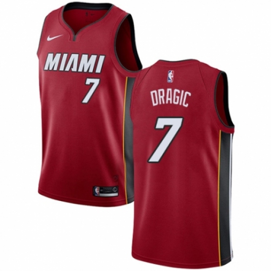 Women's Nike Miami Heat 7 Goran Dragic Authentic Red NBA Jersey Statement Edition