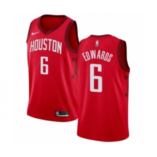Women's Nike Houston Rockets 6 Vincent Edwards Red Swingman Jersey - Earned Edition