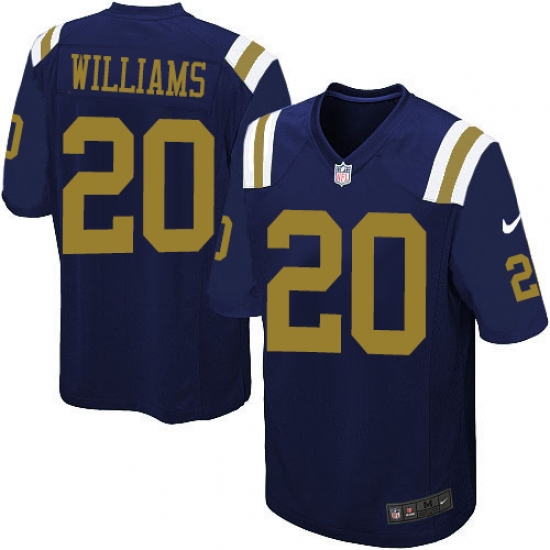 Youth Nike New York Jets 20 Marcus Williams Elite Navy Blue Alternate NFL Jersey