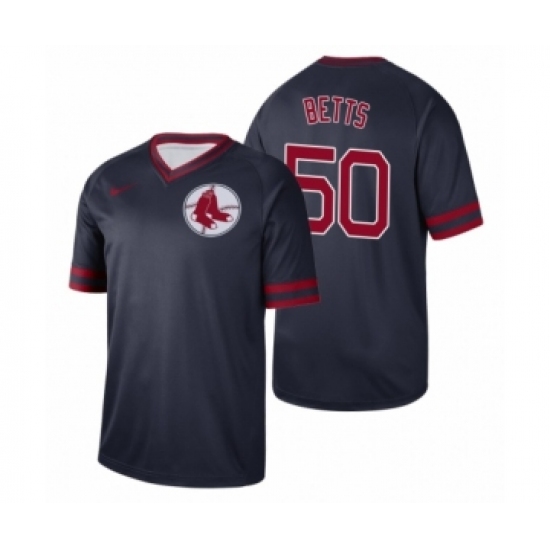 Men's Boston Red Sox 50 Mookie Betts Navy Cooperstown Collection Legend Jersey