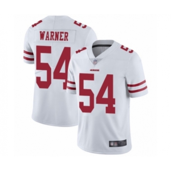 Men's San Francisco 49ers 54 Fred Warner White Vapor Untouchable Limited Player Football Jersey