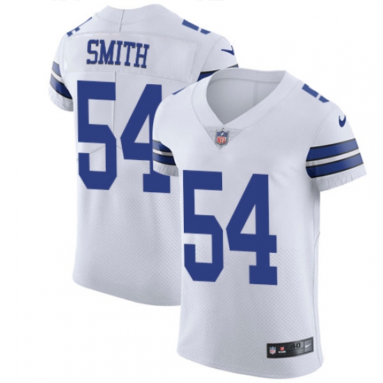 Men's Nike Dallas Cowboys 54 Jaylon Smith Elite White NFL Jersey