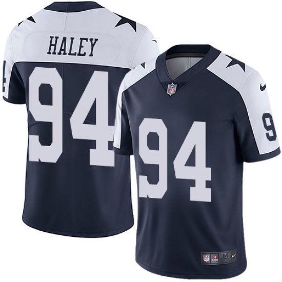Youth Nike Dallas Cowboys 94 Charles Haley Navy Blue Throwback Alternate Vapor Untouchable Limited Player NFL Jersey