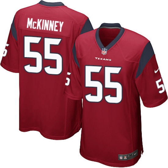 Men's Nike Houston Texans 55 Benardrick McKinney Game Red Alternate NFL Jersey