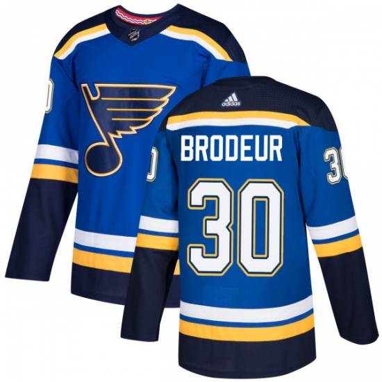 Youth Adidas St. Louis Blues 30 Martin Brodeur Premier Royal Blue Home NHL Jersey