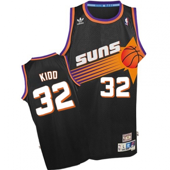 Men's Adidas Phoenix Suns 32 Jason Kidd Swingman Black Throwback NBA Jersey