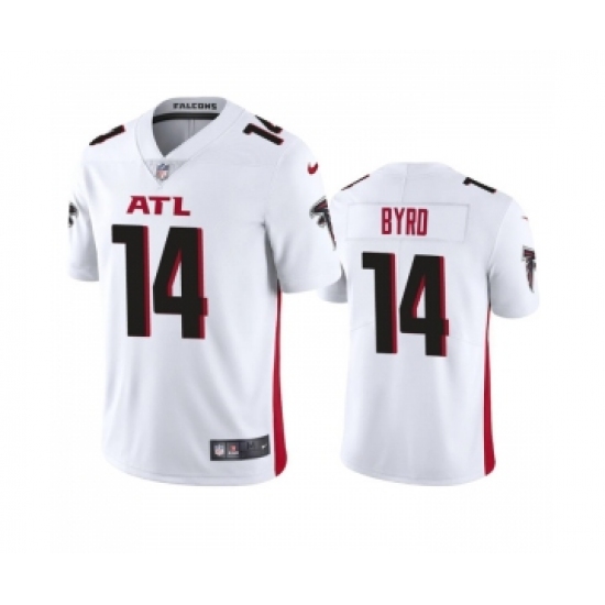 Men's Atlanta Falcons 14 Damiere Byrd White Vapor Untouchable Stitched Football Jersey