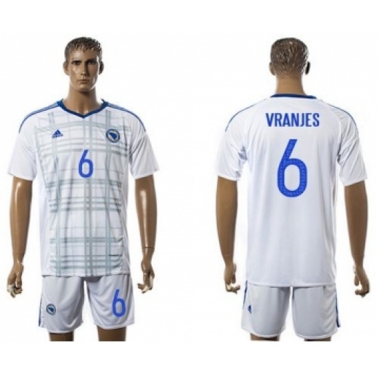 Bosnia Herzegovina 6 Vranjes Away Soccer Country Jersey