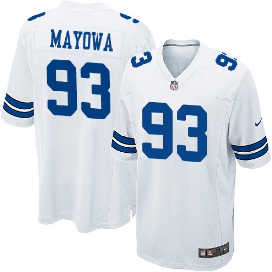 Men's Nike Dallas Cowboys 93 Benson Mayowa Game White NFL Jersey