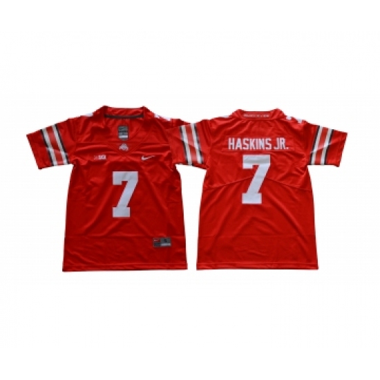 Ohio State Buckeyes 7 Dwayne Haskins Jr. Red Youth College Football Jersey