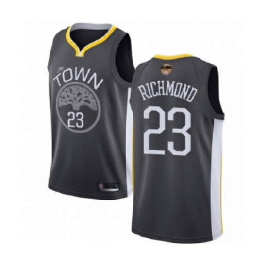 Men's Golden State Warriors 23 Mitch Richmond Swingman Black 2019 Basketball Finals Bound Basketball Jersey - Statement Edition