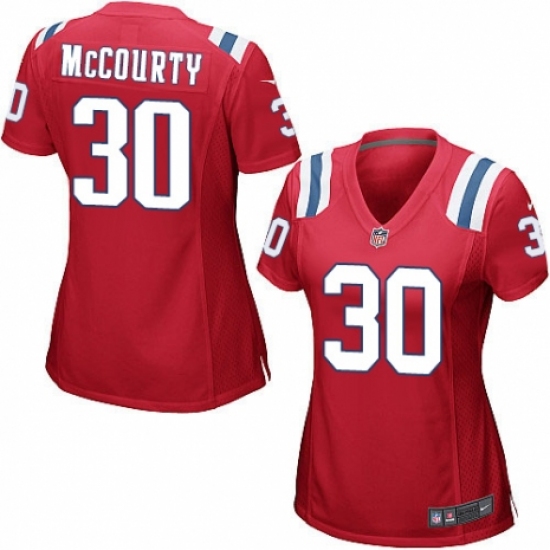 Women's Nike New England Patriots 30 Jason McCourty Game Red Alternate NFL Jersey