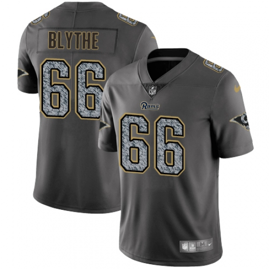 Youth Nike Los Angeles Rams 66 Austin Blythe Gray Static Vapor Untouchable Limited NFL Jersey