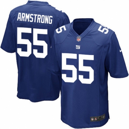 Men's Nike New York Giants 55 Ray-Ray Armstrong Game Royal Blue Team Color NFL Jersey
