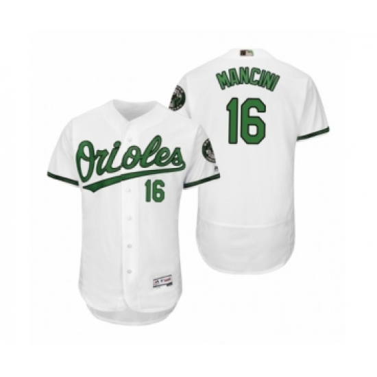Men's Orioles Trey Mancini 16 White Turn Back the Clock Earth Day Throwback Jersey