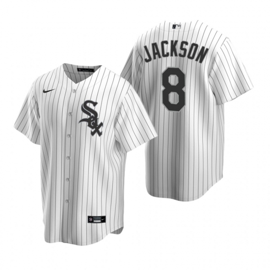 Men's Nike Chicago White Sox 8 Bo Jackson White Home Stitched Baseball Jersey