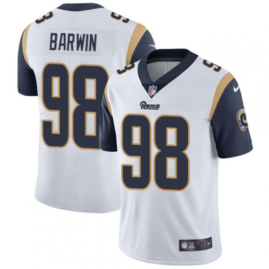 Youth Nike Los Angeles Rams 98 Connor Barwin White Vapor Untouchable Limited Player NFL Jersey