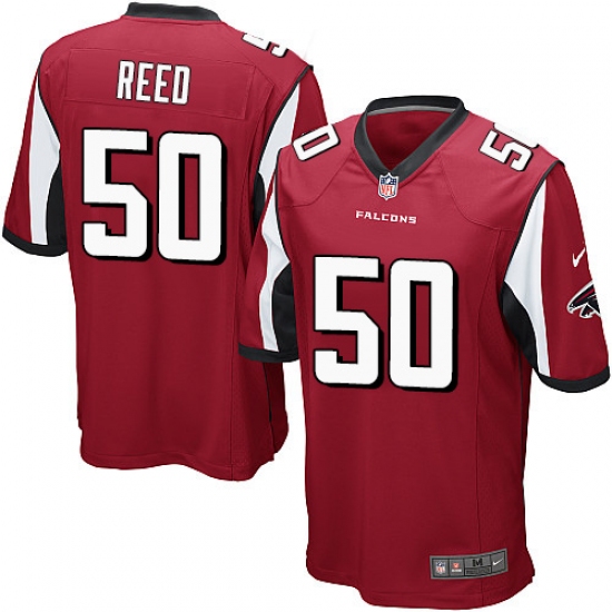 Men's Nike Atlanta Falcons 50 Brooks Reed Game Red Team Color NFL Jersey