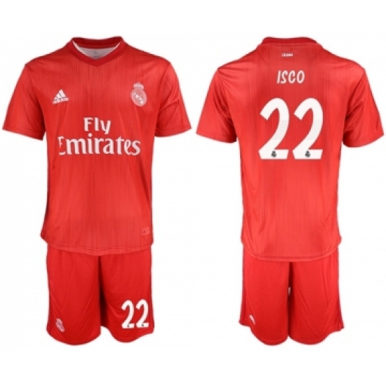 Real Madrid 22 Isco Third Soccer Club Jersey