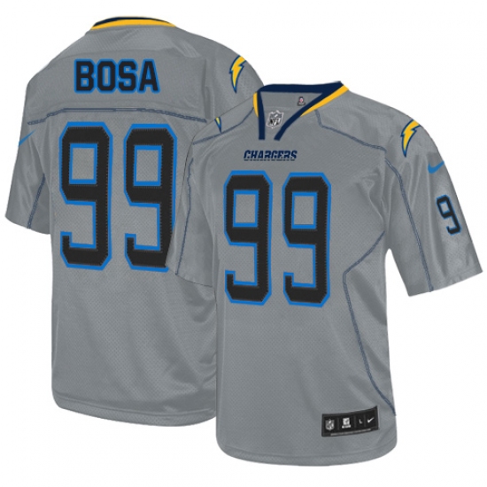 Men's Nike Los Angeles Chargers 99 Joey Bosa Elite Lights Out Grey NFL Jersey