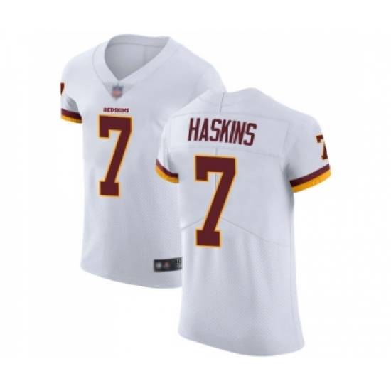 Men's Washington Redskins 7 Dwayne Haskins White Vapor Untouchable Elite Player Football Jersey