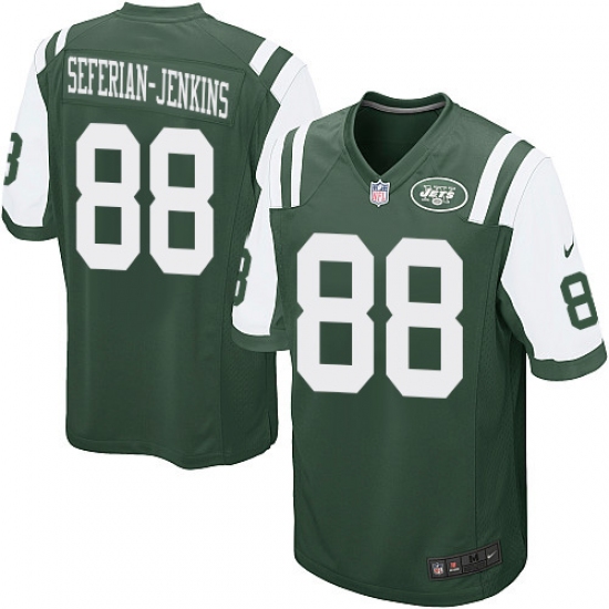 Men's Nike New York Jets 88 Austin Seferian-Jenkins Game Green Team Color NFL Jersey