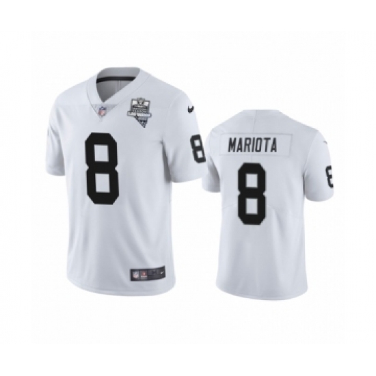 Women's Oakland Raiders 8 Marcus Mariota White 2020 Inaugural Season Vapor Limited Jersey