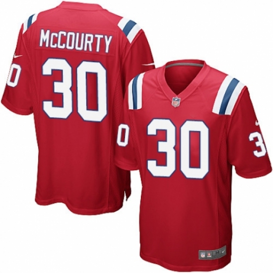 Men's Nike New England Patriots 30 Jason McCourty Game Red Alternate NFL Jersey