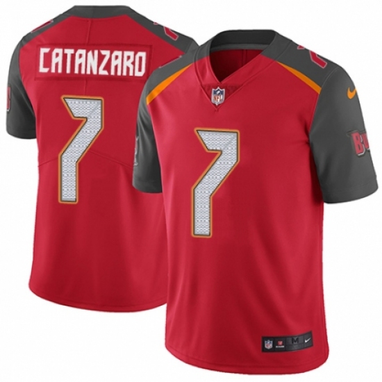 Youth Nike Tampa Bay Buccaneers 7 Chandler Catanzaro Red Team Color Vapor Untouchable Limited Player NFL Jersey