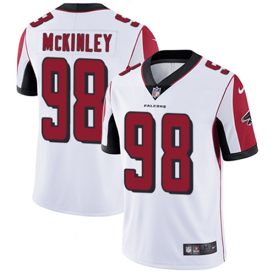 Youth Nike Atlanta Falcons 98 Takkarist McKinley Elite White NFL Jersey