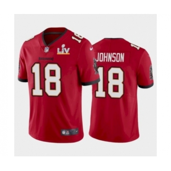 Youth Tampa Bay Buccaneers 18 Tyler Johnson Red 2021 Super Bowl LV Jersey