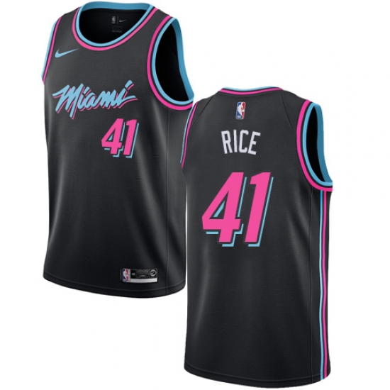 Women's Nike Miami Heat 41 Glen Rice Swingman Black NBA Jersey - City Edition