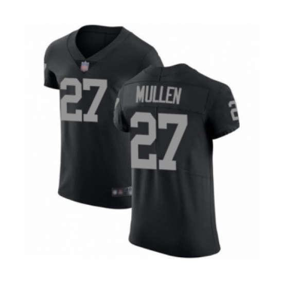 Men's Oakland Raiders 27 Trayvon Mullen Black Team Color Vapor Untouchable Elite Player Football Jersey