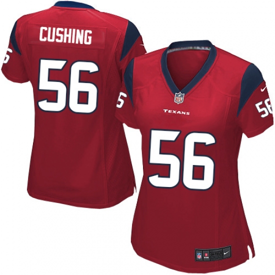Women's Nike Houston Texans 56 Brian Cushing Game Red Alternate NFL Jersey
