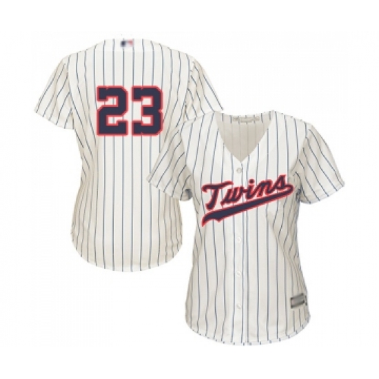 Women's Minnesota Twins 23 Nelson Cruz Replica Cream Alternate Cool Base Baseball Jersey
