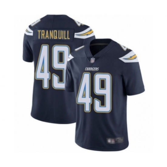 Youth Los Angeles Chargers 49 Drue Tranquill Navy Blue Team Color Vapor Untouchable Limited Player Football Jersey