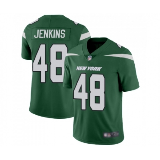 Youth New York Jets 48 Jordan Jenkins Green Team Color Vapor Untouchable Limited Player Football Jersey