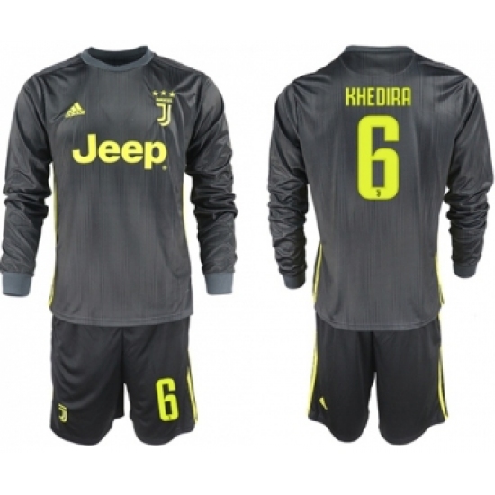Juventus 6 Khedira Third Long Sleeves Soccer Club Jersey