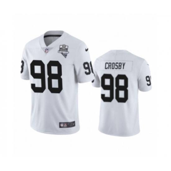 Women's Oakland Raiders 98 Maxx Crosby White 2020 Inaugural Season Vapor Limited Jersey