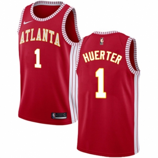 Women's Nike Atlanta Hawks 1 Kevin Huerter Authentic Red NBA Jersey Statement Edition
