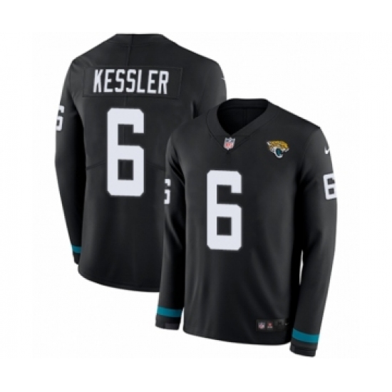 Men's Nike Jacksonville Jaguars 6 Cody Kessler Limited Black Therma Long Sleeve NFL Jersey