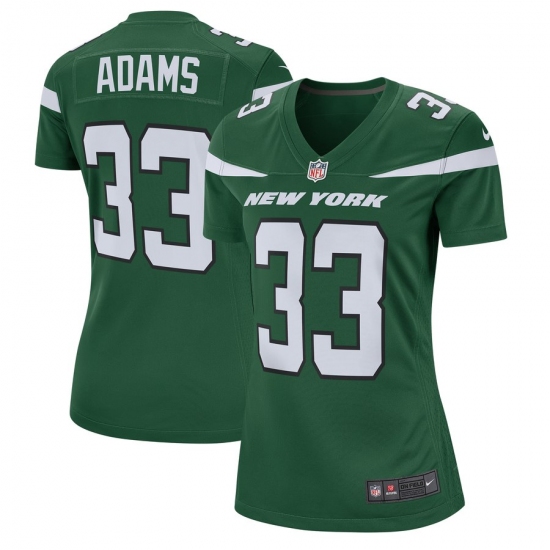Women's New York Jets 33Jamal Adams Nike Green Player Game Jersey