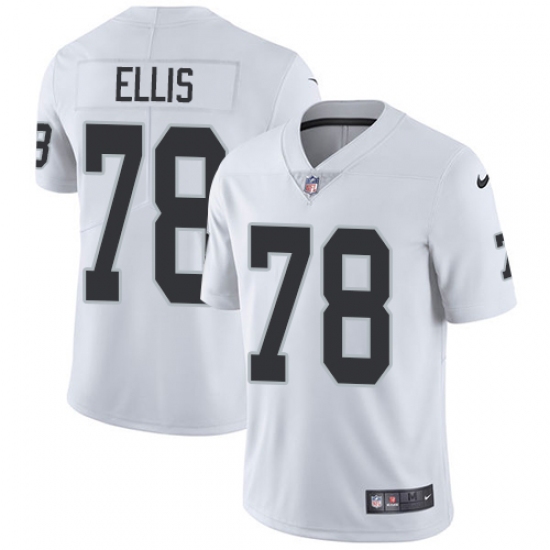 Youth Nike Oakland Raiders 78 Justin Ellis Elite White NFL Jersey