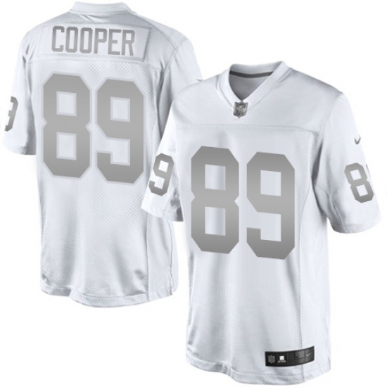 Women's Nike Oakland Raiders 89 Amari Cooper Limited White Platinum NFL Jersey