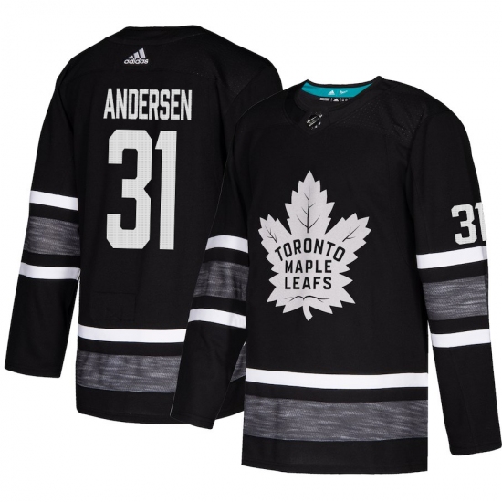 Men's Adidas Toronto Maple Leafs 31 Frederik Andersen Black 2019 All-Star Game Parley Authentic Stitched NHL Jersey