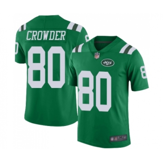 Youth New York Jets 80 Jamison Crowder Limited Green Rush Vapor Untouchable Football Jersey