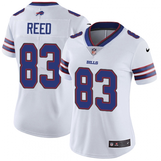Women's Nike Buffalo Bills 83 Andre Reed White Vapor Untouchable Limited Player NFL Jersey
