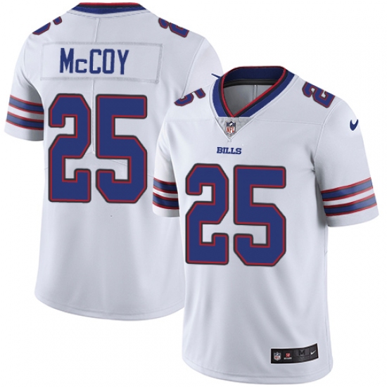 Men's Nike Buffalo Bills 25 LeSean McCoy White Vapor Untouchable Limited Player NFL Jersey