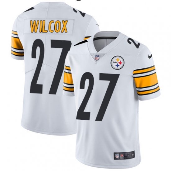 Men's Nike Pittsburgh Steelers 27 J.J. Wilcox White Vapor Untouchable Limited Player NFL Jersey