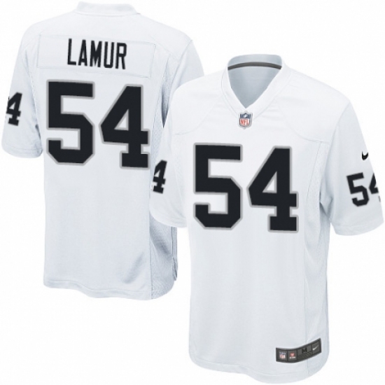Men's Nike Oakland Raiders 54 Emmanuel Lamur Game White NFL Jersey